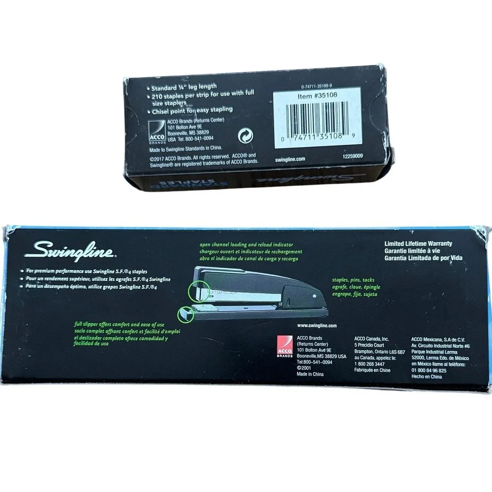 Swingline Commercial Desk Stapler Black All Metal with 5000 Standard Staples Set